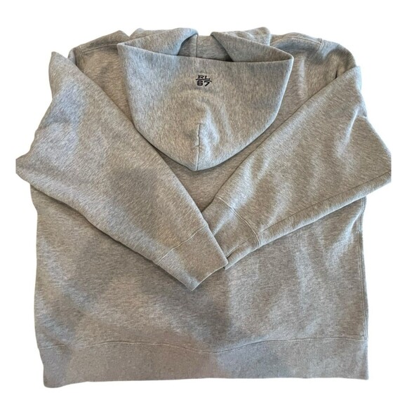 Vintage Ralph Lauren Polo Jeans Sz X Large Embroidered Spellout Hoodie Zip RL67 - Picture 4 of 10